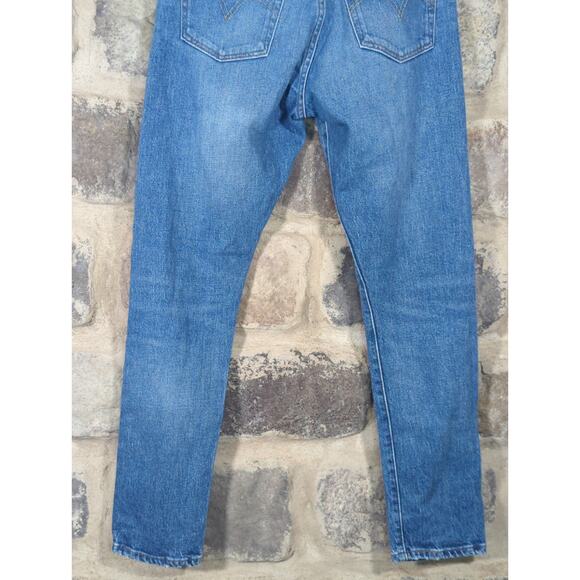 Levi's 501 Skinny Jeans Men's 27x28‎ Denim Button Fly Light Wash Casual Stretch - Picture 7 of 16